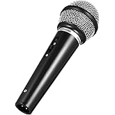 SAFIGLE Fake Microphone Prop：Kids Toy Microphone Lightweight Plastic Mic for Toddlers Pretend Singing Stage Performance Party Favors 6.7 Inch