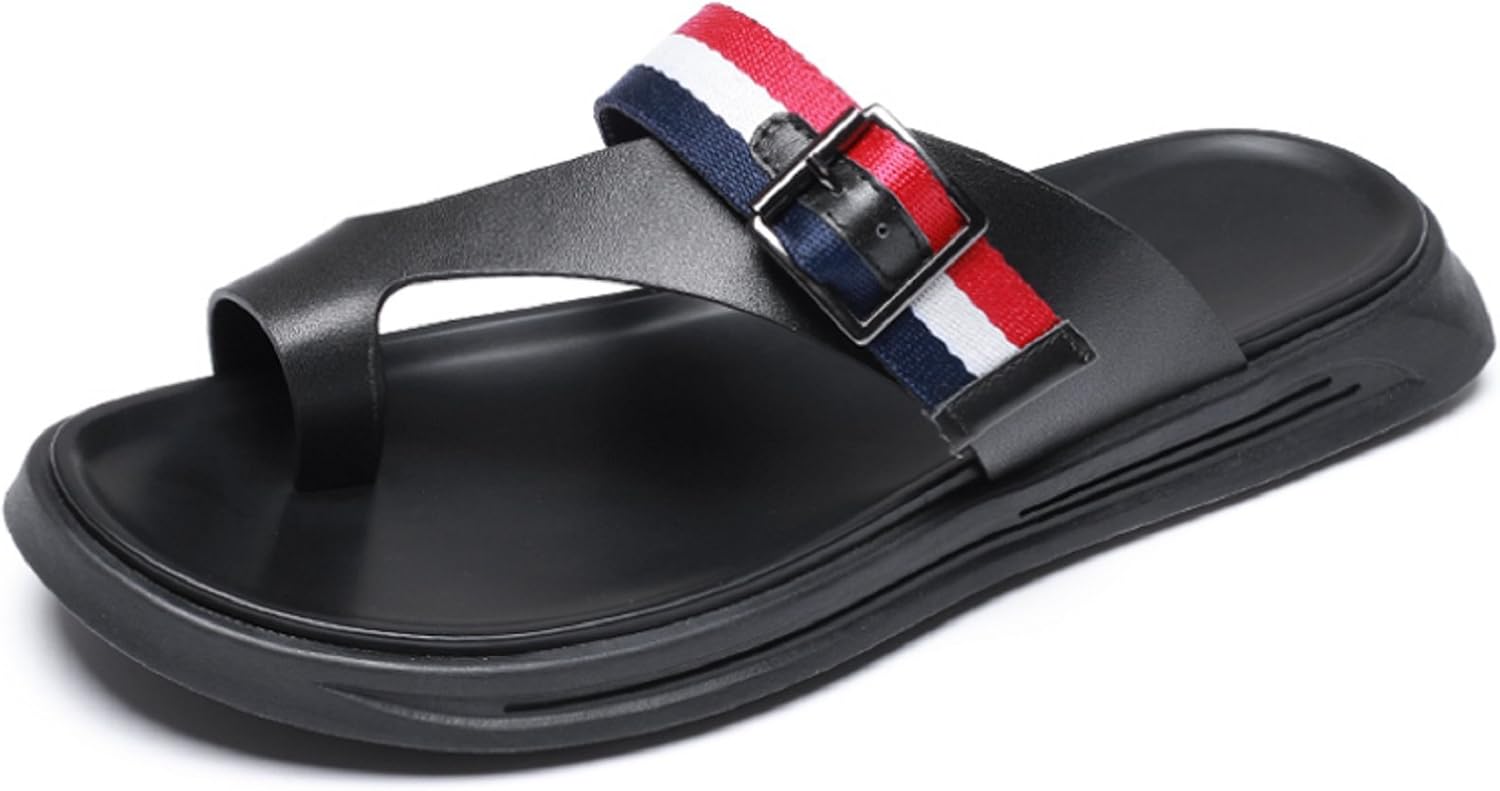 buckle mens flip flops