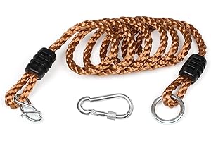 DONILIGA Adjustable Tree Rope Swing (1 Pack) - PE Rope Extensions for Outdoor Swings, Hammocks, and Playground Sets - 5.9ft Length (Carrying 410 pounds)
