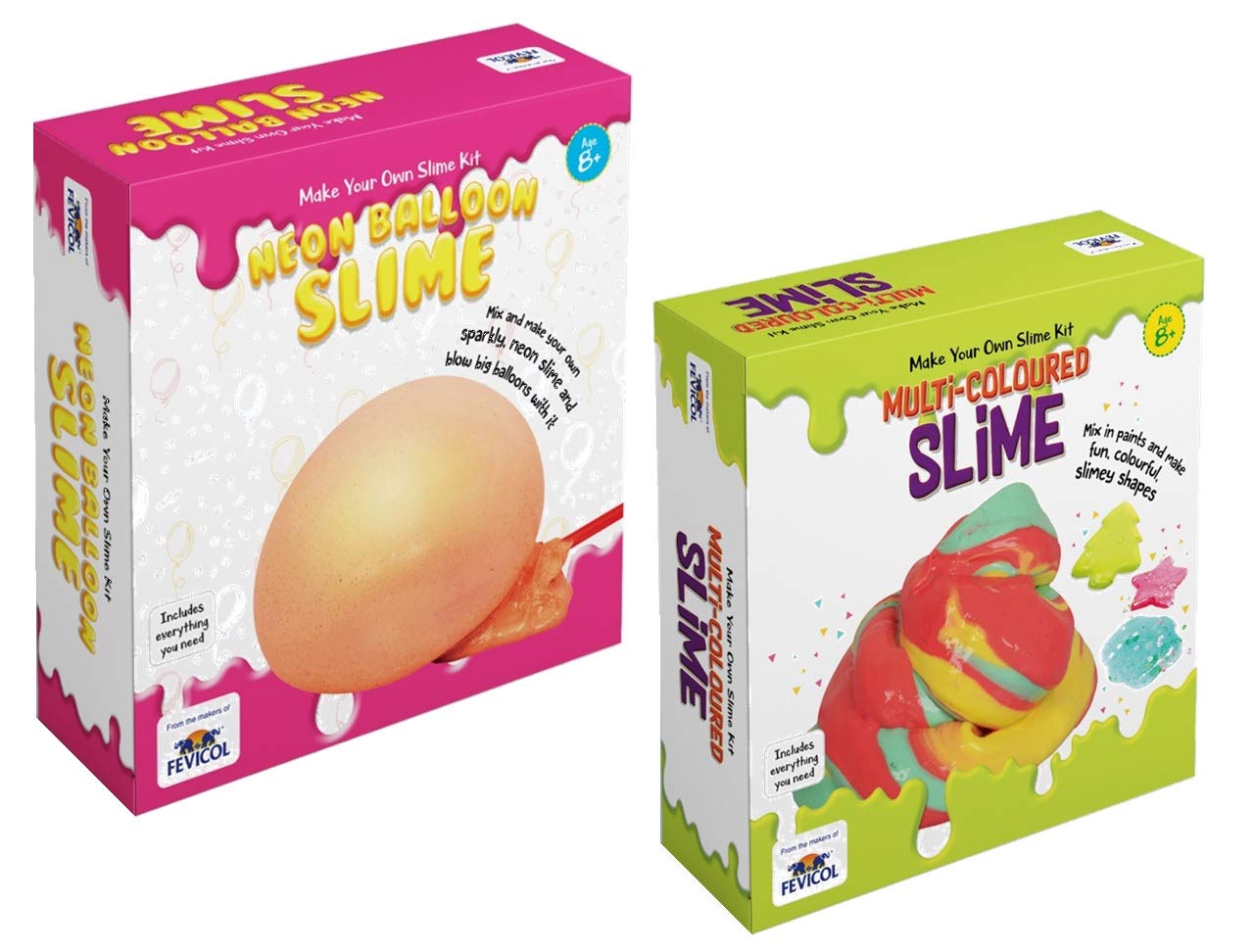 Pidilite 2 Fun Diy Slime Packs Neon Balloon And Multicolour Slime Buy Online In El Salvador At Elsalvador Desertcart Com Productid 93337469