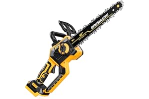 LOASCOTY 10 Inch Cordless Chainsaw for Dewalt 20V MAX Battery, Electric Chainsaw with Auto Oiler, Brushless Mini Chain Saw, Battery Powered Chain Saw for Wood Cutting (Battery NOT Included)