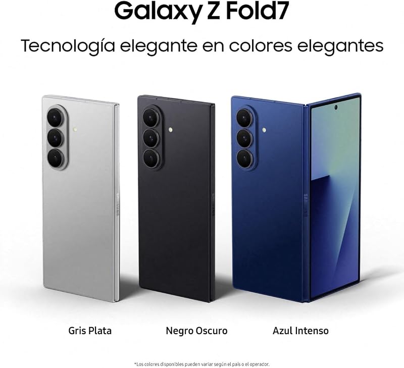 Galaxy Z Fold7 256GB - Galaxy AI, Ligero y Plegable, Pantalla Grande, Cámara 200MP, Memoria 12GB, Negro Oscuro, Garantía del Fabricante 3 Años + 1 año Extra (Versión Española) — foto 3 de 8
