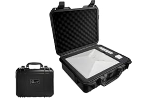 ASDJAKZP Starlink Mini Case, Waterproof Hard Case with Foam, Protective Starlink Mini Bag with Soft Lining, Durable Precision