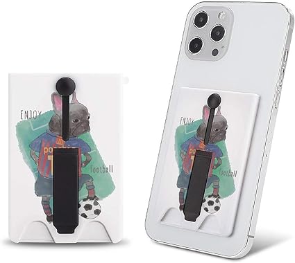 Amazon Co Jp サッカー フレンチブルドッグ スマホカードケース 貼り付け カードが収納できる 全機種対応 スマホステッカーポケット 手帳型カード入れ 携帯スタンド 9x6cm 背面 カードホルダー 家電 カメラ