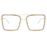 Zeelool Stylish Square Blue Light Blocking Glasses for Women Diva ZJGM635348