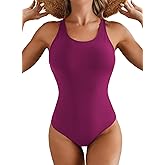 Herseas One Piece Swimsuit Women Slimming Tummy Control Bathing Suit Crisscross Back Athletic Modest Swim Suit 2026