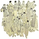 Paper Dolls Ephemera Collage Kit 45PCS by CATaireen Junk Journal Supplies Vintage Picture Cards