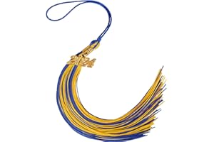 LHOCM Graduation Tassel 2024, Graduation Cap Tassel 2024 Tassels for Graduation Cap 2024 Graduation Hat Decoration Tassel with The 2024 Year Gold Charm Blue Gold