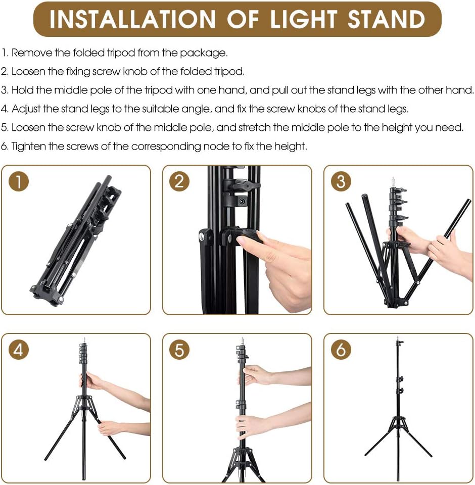 Ring Light with Stand and Phone Holder, 10 inch Adjustable Circle Light with Extendable Tripod 69", USB Powered, Heighten Hose, Ring Lights for iPhone Selfie, Video Recording, TikTok Streaming