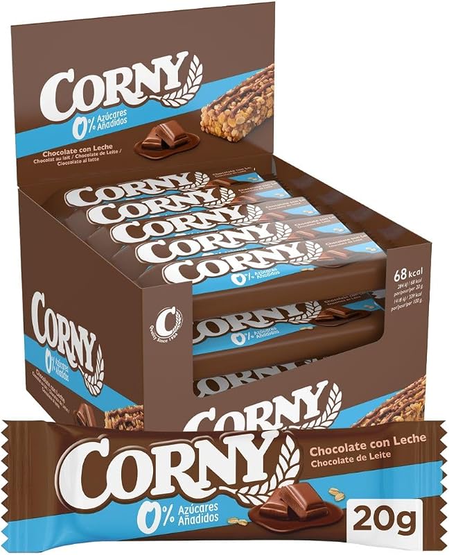 Barritas de Cereales Sin Azúcares Añadidos Chocolate 0%, 24x20 g