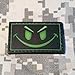 The Original Glow in The Dark Smiley Face PVC Rubber Morale Patch by NEO Tactical Gear