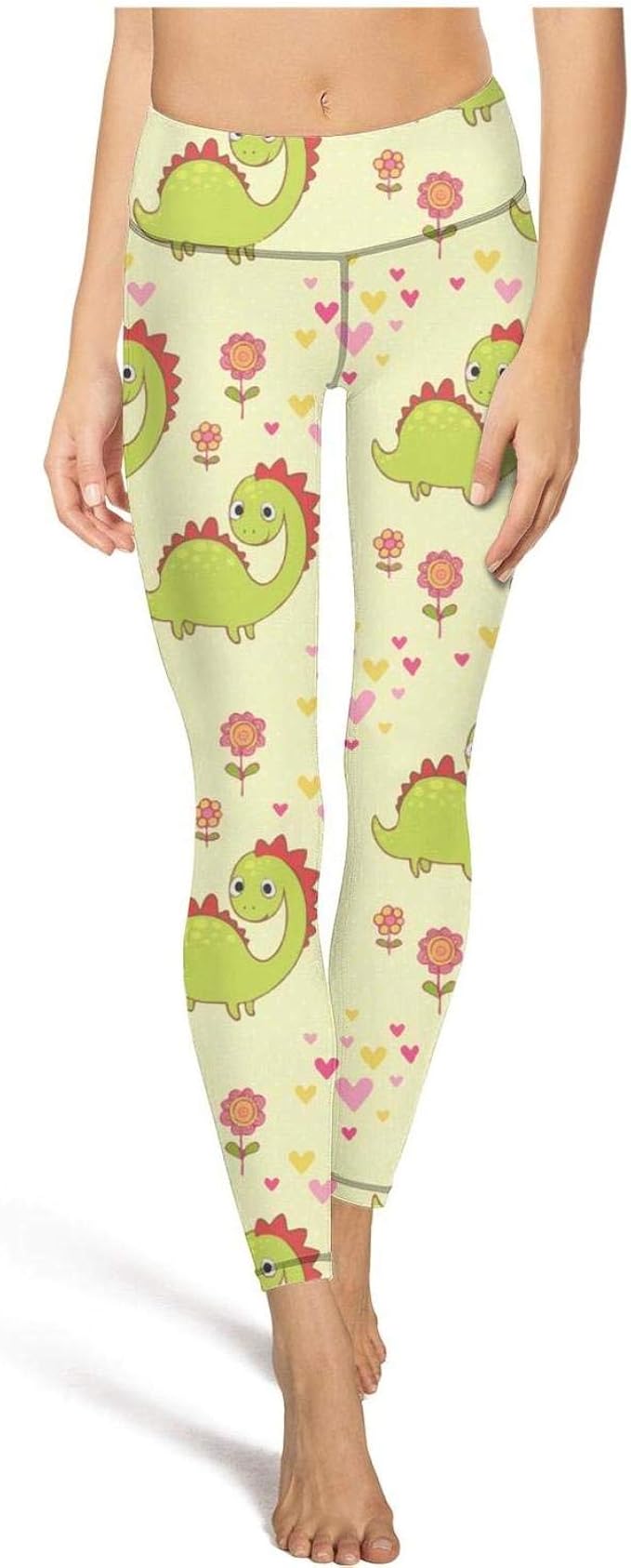 dinosaur running leggings