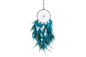 Bototack Blue&Black Dream Catchers, Handmade Native American Feather Dreamcatcher Indian Wall Hanging Ornament Blessing Gift for Kids Bedroom Party Decoration
