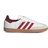 adidas Samba OG Men's Shoes, Core White/Better Scarlet/Shadow Red, Size 9.5