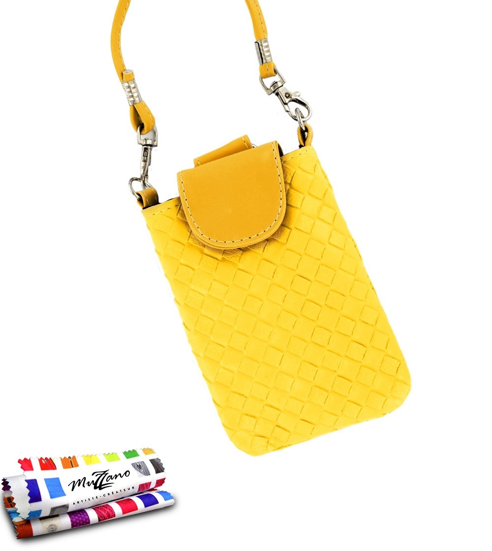 MUZZANO Original CityPoche Premium Pouch for Sony Xperia Kyno - Yellow