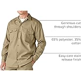 Dickies Long Sleeve Work Shirt, Khaki, S
