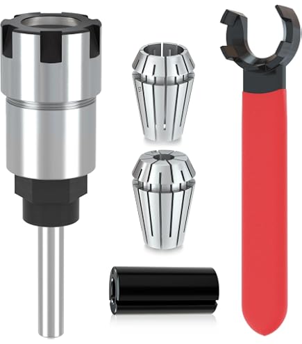 HAKATOP 1/2 Inch Router Collet Replacement – Fits DeWalt, Bosch, Hitachi, Big Horn – Self-Releasing, M19x1 Thread