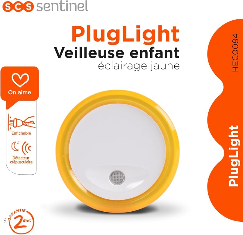 Luz nocturna infantil con sensor crepuscular, Encendido automático- niños
