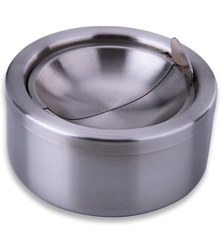 Amazon.com: Five Oceans Marine Windproof Ashtray, Blue, 4-1/8-Inch  Diameter, Ash Tray Stainless Steel and Blue Fabric for Boats, Outdoor and  Patio Activities
