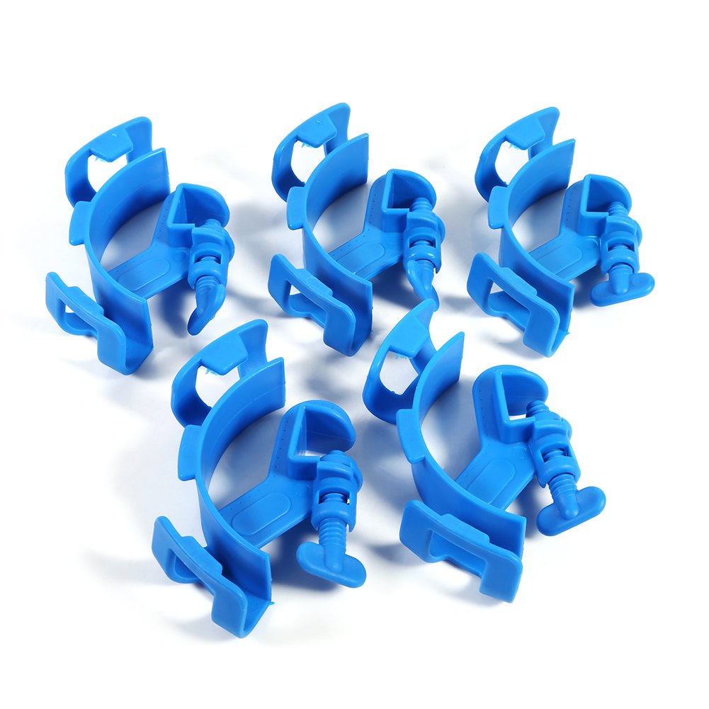 Pssopp 5 Pcs Adjustable Aquarium Hose Holder for 12-16mm Water Pipes - Water Pipe Clamp Clip for Aquarium Filtration Systems