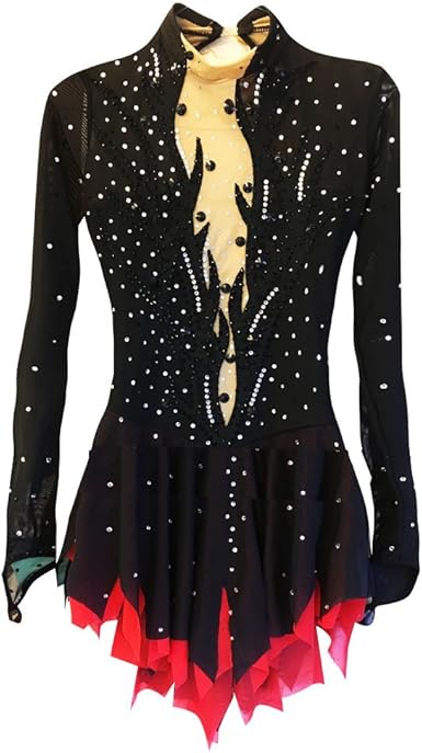 black skating dress