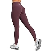 Colorfulkoala Sculptiva Butt-Lifting Hidden Scrunch Leggings for Women, No Front Seam High-Waisted Yoga Pants