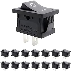 ZUPAYIPA 15 Pcs AC 6A/250V 10A/125V 2 Solder Lug