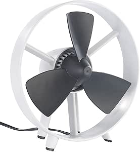 Ventilador Silencioso - Diseño - Palas en Goma Flexibles- Sin Rejilla