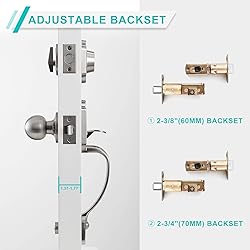 Natsukage Front Door Handle Front Door Lock Set