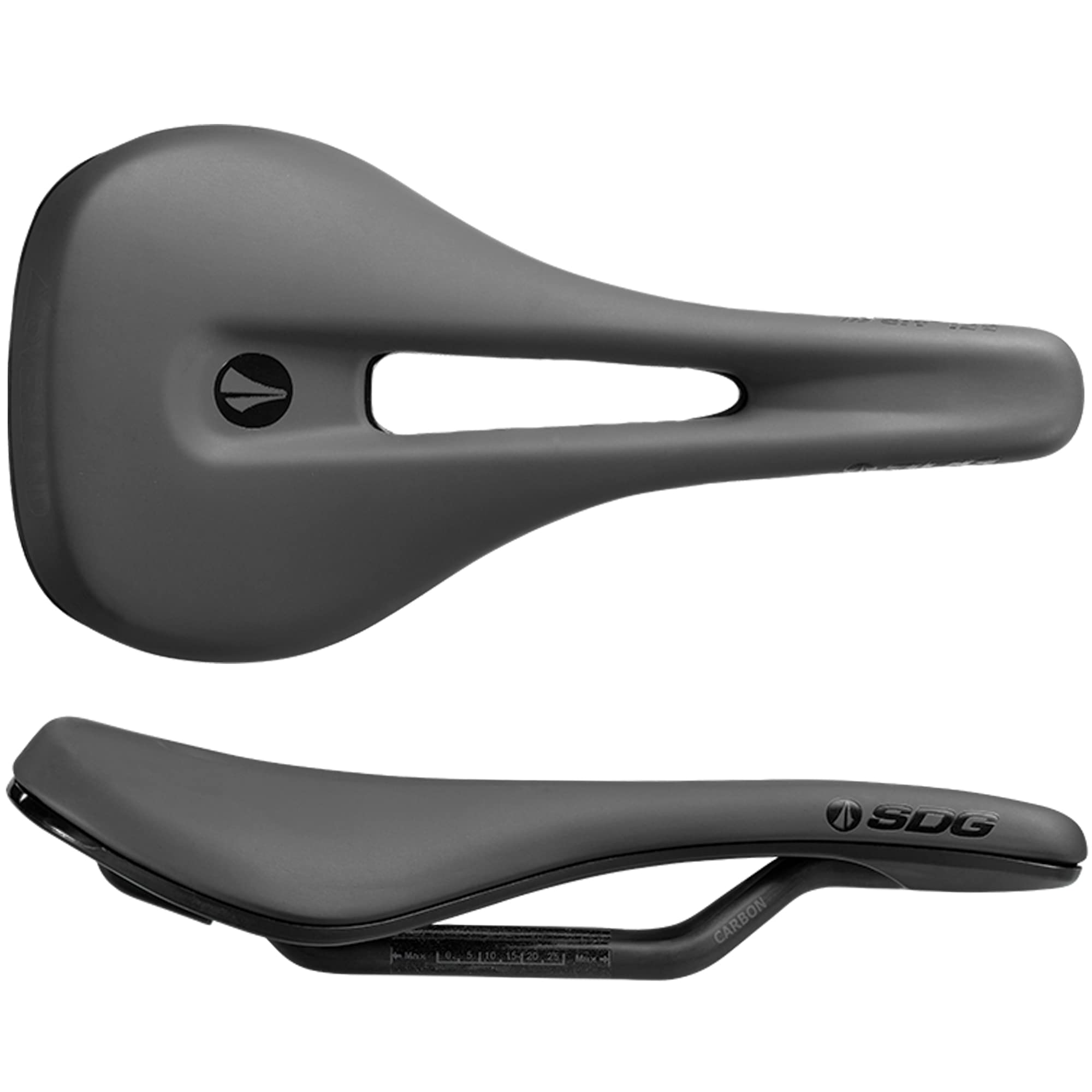 BEL AIR 3.0 OVERLAND CARBON FIBRE RAIL SADDLE Dark Gray Microfibre Top/Black Base