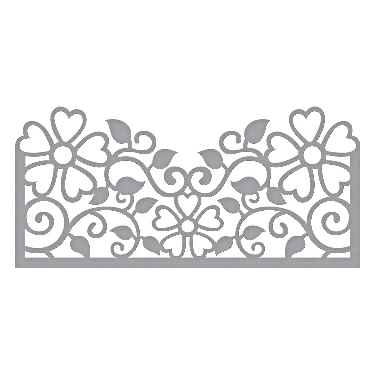 Spellbinders Shapeabilities Top Floral Panel Die, Metal, Brown, 22.2 x 12.8 x 0.2 cm