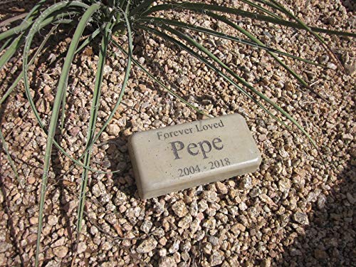 Personalized Engraved Pet Memorial 'Forever Loved' 8" X 4" (Brick Size) - Thumbnail 2