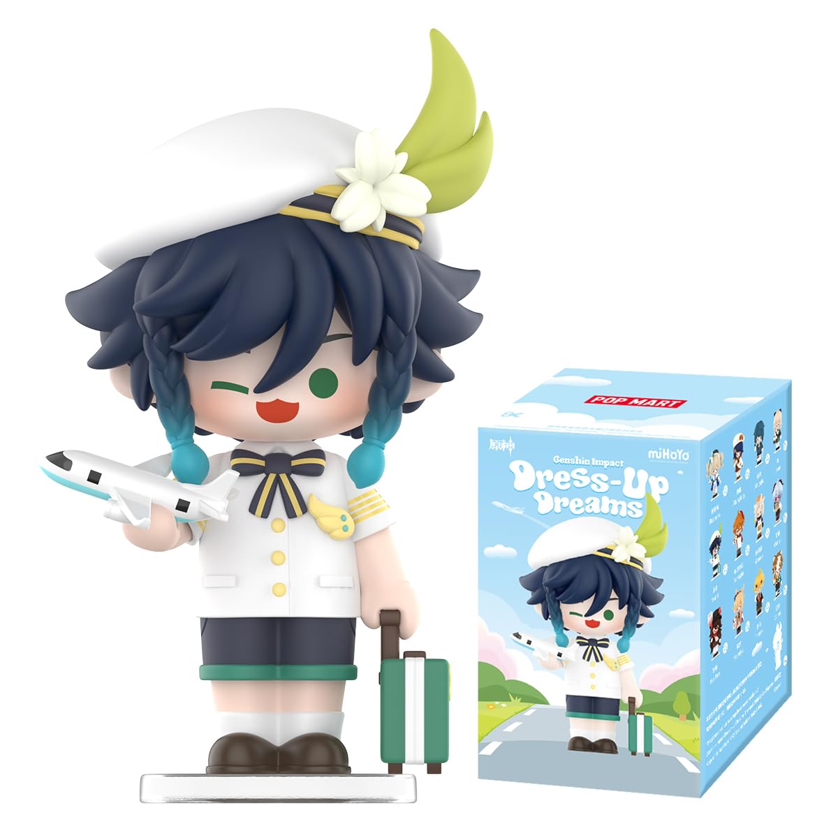 POP MART Genshin Impact Dress-Up Dreams Themed Chibi Series Figures 1PC 2.5 inches Articulated Character Premium Design Gifts for Women Fan-Favorite Collectible Chic Art Toy Action Figure