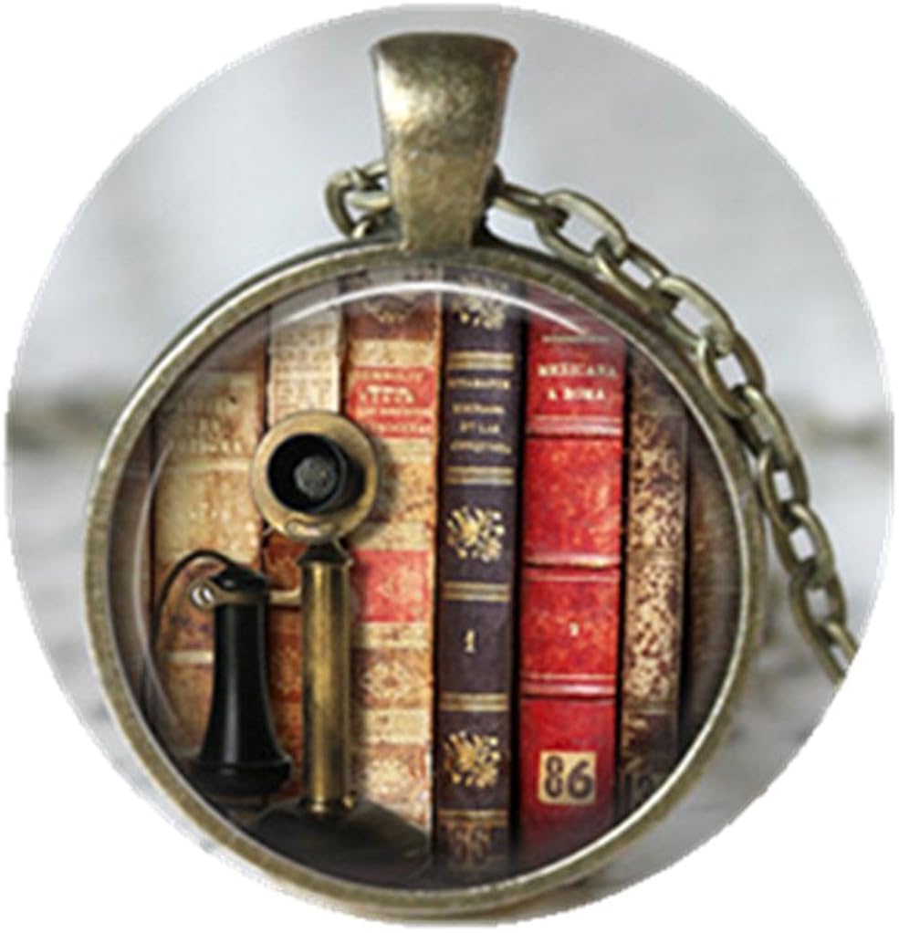 Library Necklace,Book Necklace,Literacy Gift,Book Lover Gift,Literacy