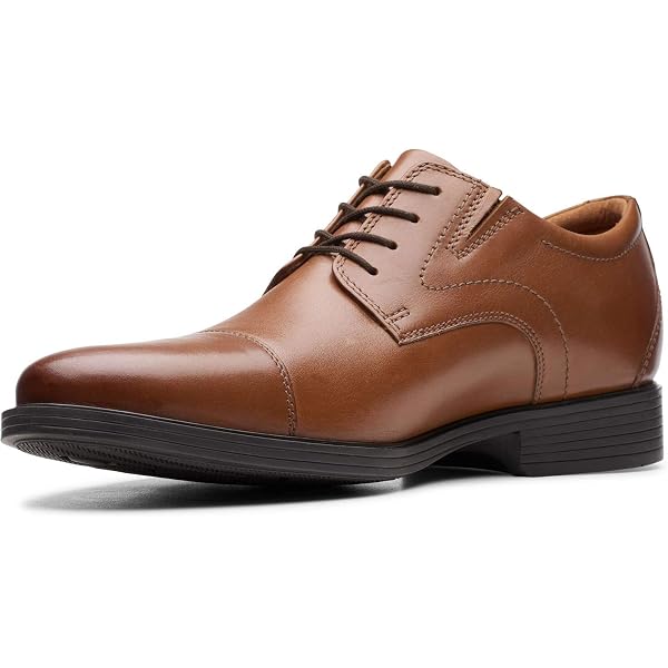 Clark’s Men’s Tilden Walk, Brown Leather Oxford, Size 9.5 M. tilden_cap_tan_12__67818.  main image 3