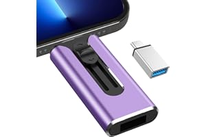 512GB Flash Drive for iPhone Photo Stick - 4 in 1 High Speed iPhone Memory Stick Thumb Drive, USB Stick Photo External Storag