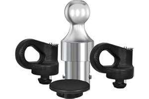 DEEKOOL 60692 Puck System Gooseneck Hitch Ball Kit, 30000 lbs GTW/ 7500 lbs VTW, 2-5/16-Inch Ball. Compatible with Ford F-250/F-350/F-450 Super Duty, Chevy Silverado, GMC Sierra, Nissan Titan XD Trucks.