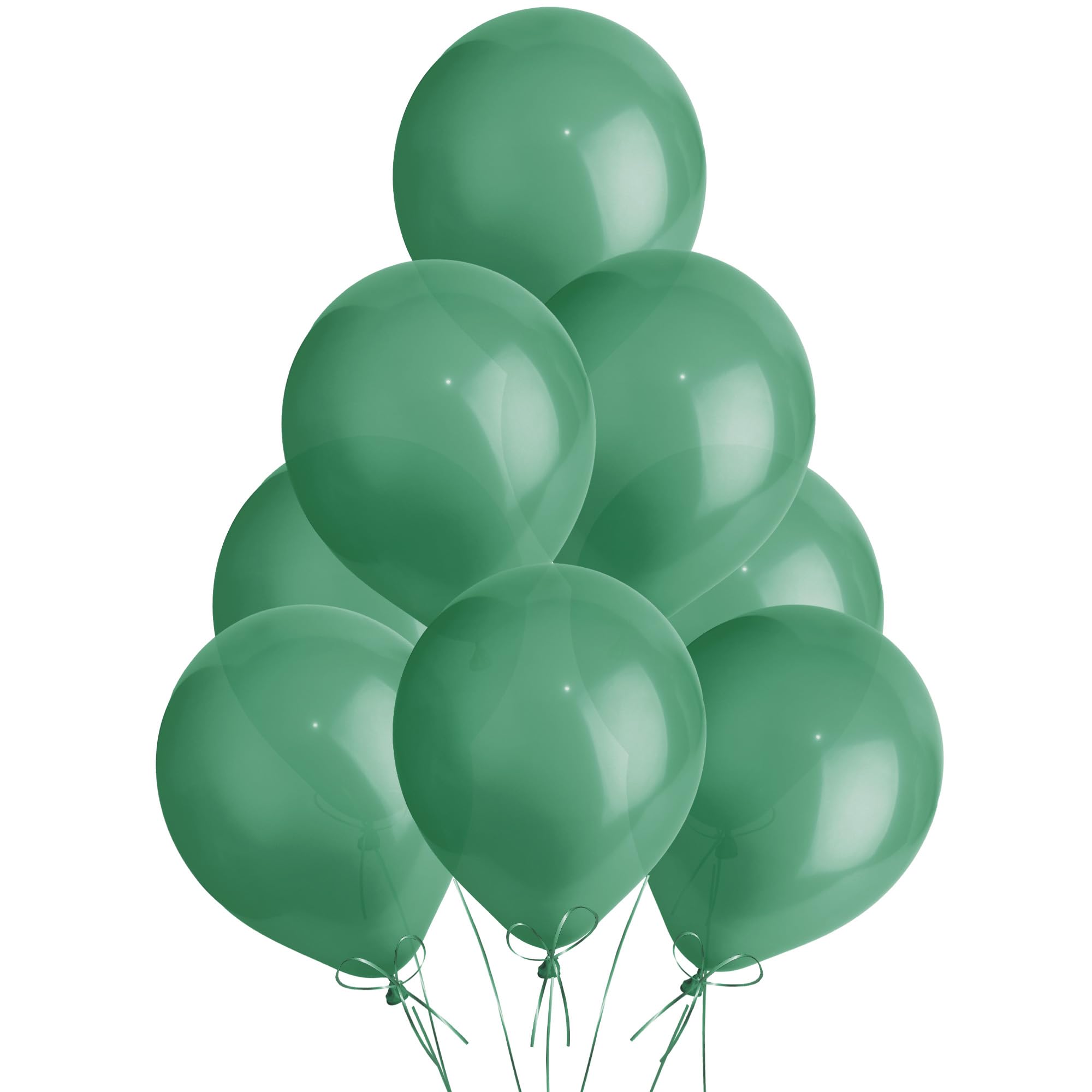 Metallic Green Balloons 100 Pack, Large 12 Inch Thick Latex Biodegradable Helium Party Balloons for Birthday, Wedding, Baby Shower, Valentine's Day Events Decoration for Balloon Arch Garland — image 1