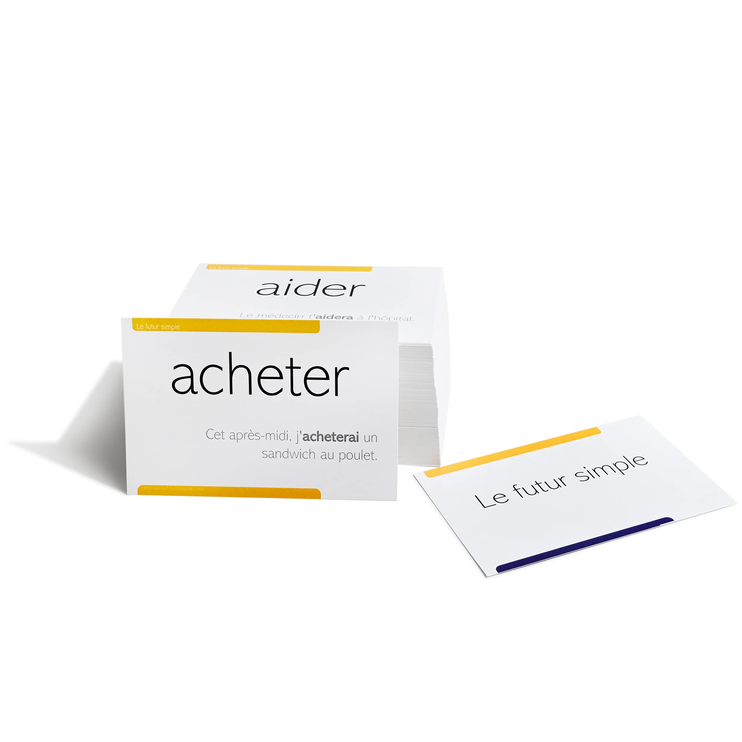 800 French Conjugation Flash Cards - 200 Verbs with Full Examples in Both French and English and 11 Different Tenses