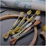 Redsea 11 Skeins Glitter Embroidery Floss Metallic Cross Stitch Thread view 2