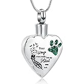 memorial jewelry Your Wings were Ready, But My Heart was Not Stainless Steel Carved Locket Cremation Urn Necklace for Pet Dog Cats