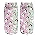 Orlesp-Unicorn Socks Low Cut Ankle Socks Unicorn Element Cartoon Boat Socks (7 pack/Multicolor)