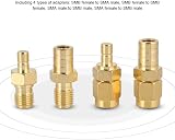 Yosoo Health Gear 4pc DAB Car Radio Antenna Adapter SMB SMA Male Female RF view 5