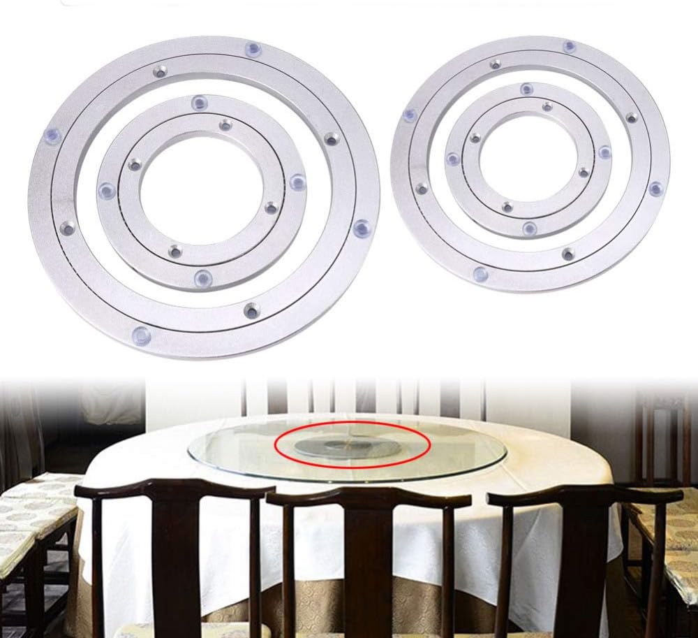 Kangsanli Turntable Bearing Furniture Heavy Duty Aluminium Alloy Rotating Bearing Turntable Round Dining Table Smooth Swivel Plate
