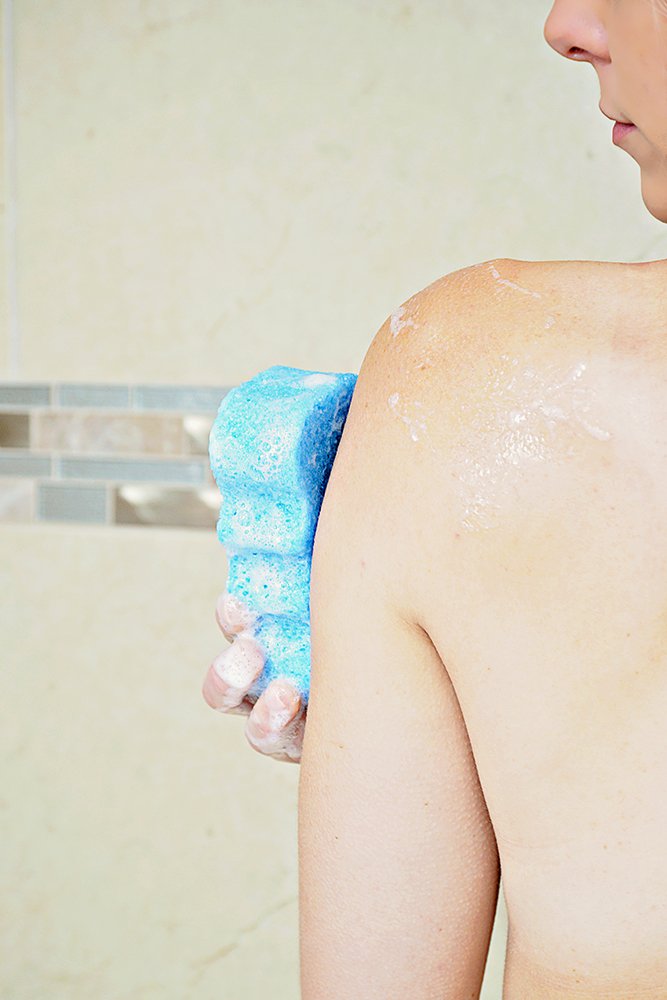 Spongeables Body Wash in a Sponge, Clean & Fresh Scent, Moisturizer for the Body, Aromatherapy Body Wash Infused Sponge, 20+ Washes, 3.5 oz Sponge: Beauty