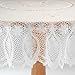 Miles Kimball White Vinyl Lace Tablecloth - 70