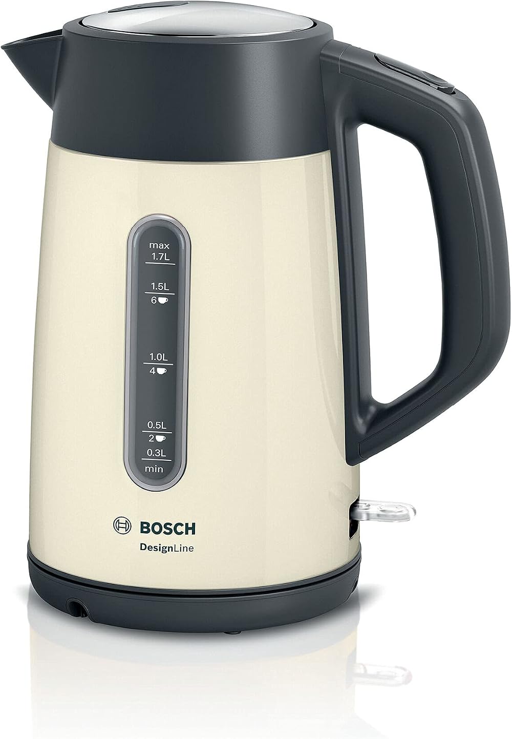 Bosch DesignLine Plus 1.7L 3000W Cordless Kettle Cream