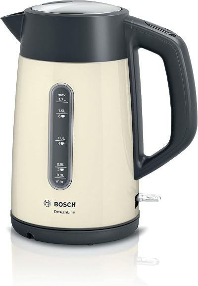 Bosch DesignLine Plus 1.7L 3000W Cordless Kettle Cream