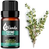 Thyme Essential Oil by Salenda Essential Oils, 100% Pure Thyme Oil for Diffuser and Aromatherapy, Natural for Candle and Soap Making Fragrance, Skin & Hair Care, 0.34 Fl Oz (10 ml)