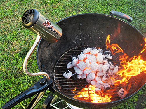 BBQ Dragon Charcoal Starter and Grill Lighter, BBQ Lighter Grill Fan/Battery-Powered Bellows Faster Than Charcoal Chimney Starter BBQ Fan, Smoker Fan, Charcoal Lighter Weber Kettle Grill Accessory - Thumbnail 3